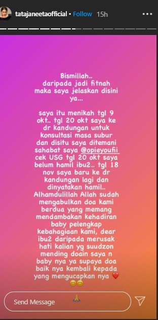 Unggahan Tata Janeeta