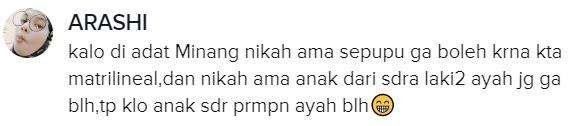 Begini adat Minang ketika menjalin cinta dengan sepupu.