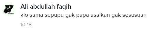 Pacaran sama sepupu boleh, asal tidak sepersusuan.