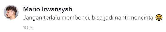 Benci itu tandanya cinta.