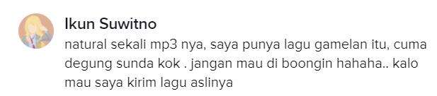 Sepertinya ini hanya settingan?