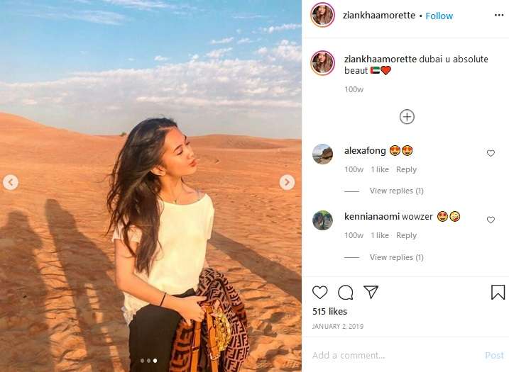 Ziankha Amorrette Fatimah Syarief