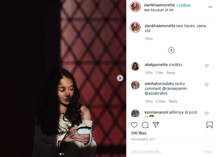 Ziankha Amorrette Fatimah Syarief