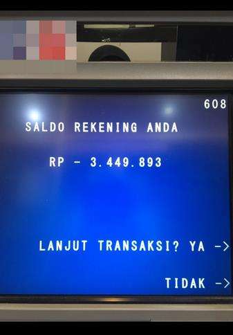Sudah berapa tahun kartu ATM nggak diisi nih?