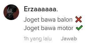 Wanita joget bawa motor, check..