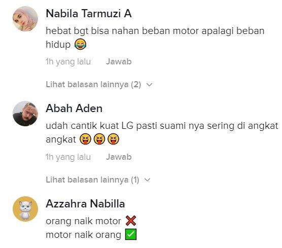 Motor naik orang, check!
