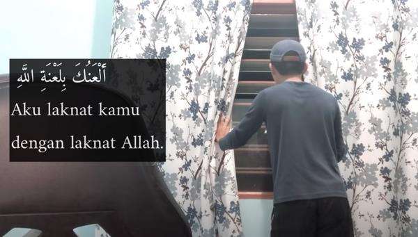 Setelah dibacakan ayat suci Alquran, barulah suasana tenang kembali.