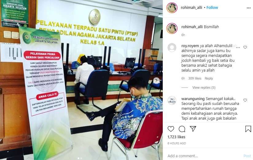 unggahan Rohimah istri Kiwil