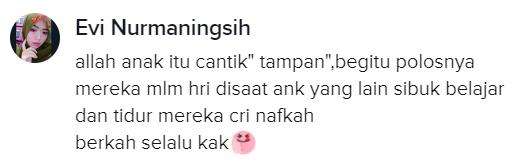 di saat yang lain tidur dan belajar, anak-anak ini masih sibuk cari nafkah.