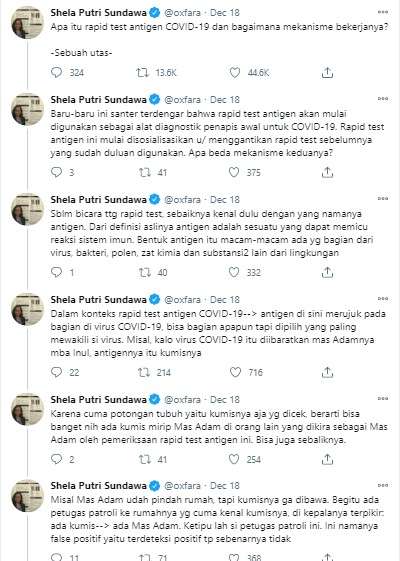 Penjelasan dokter Shela