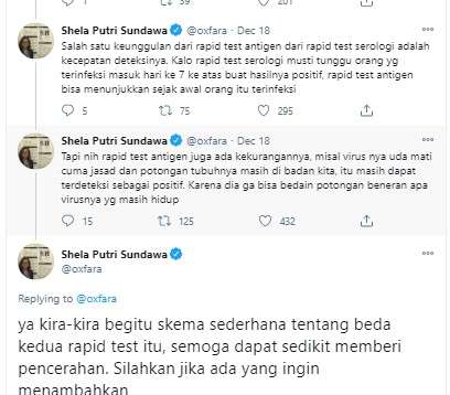 Penjelasan dokter Shela