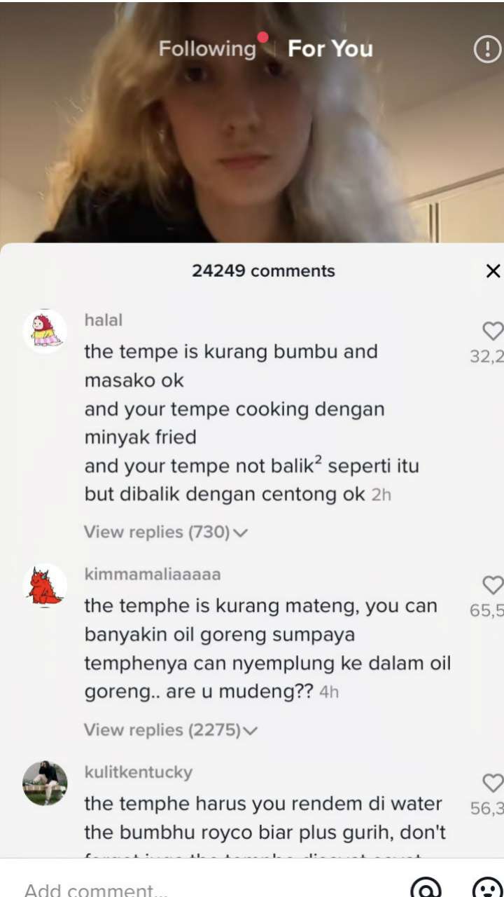 Komentar tempe