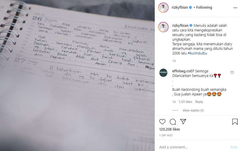 Diary almarhum Lina Jubaedah Diary almarhum Lina Jubaedah