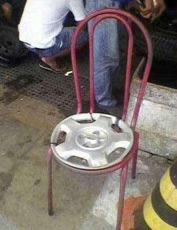 Kursi spesial pake velg mobil