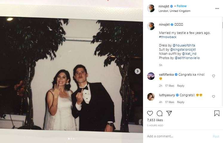 Nino Fernandez mengumumkan pernikahannya dengan Hannah Al Rashid.