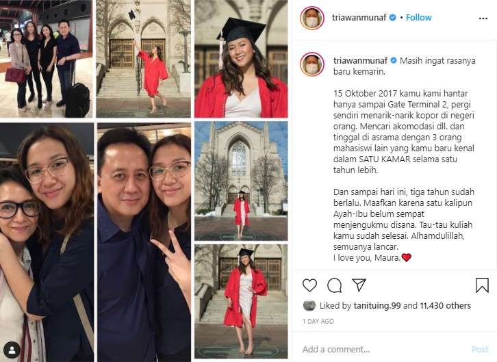Adik Sherina lulus kuliah