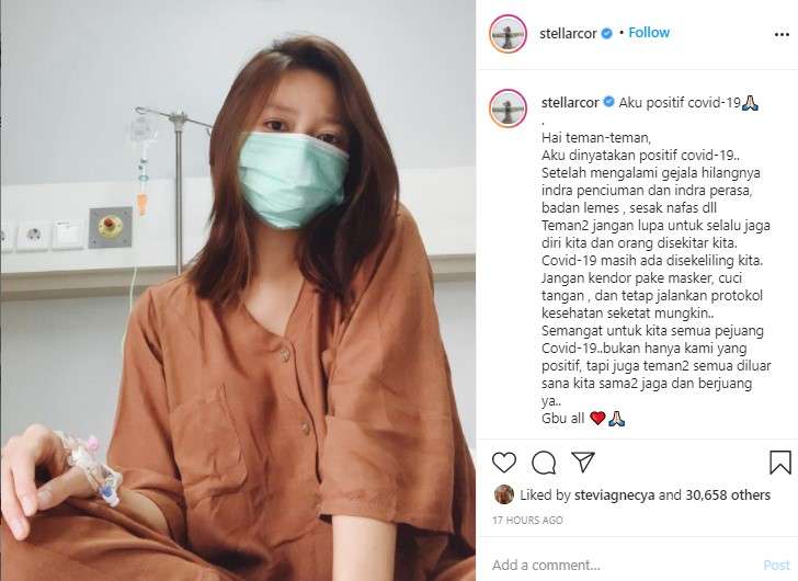Stella mantan member JKT48 Positif corona