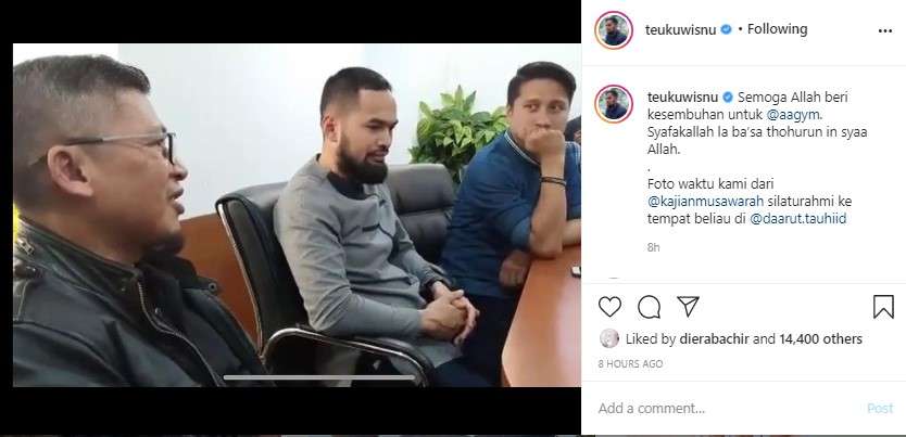 Teuku Wisnu doakan Aa Gym