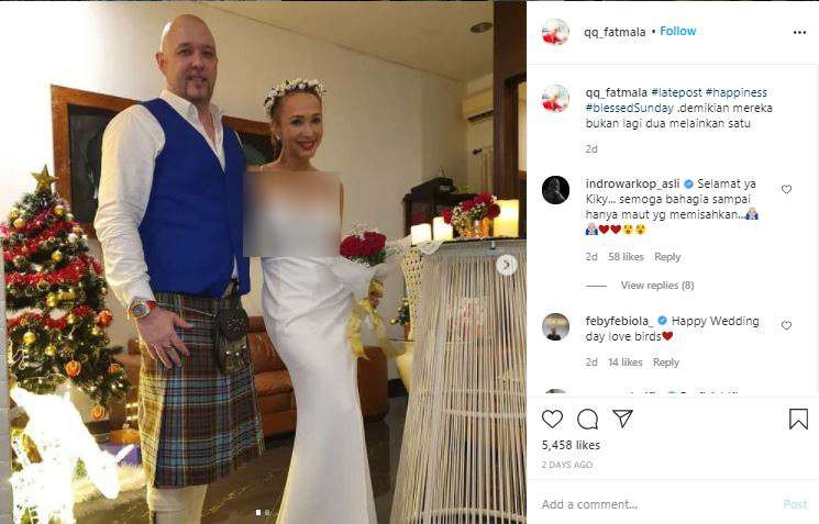 Kiki Fatmala dan sang suami.