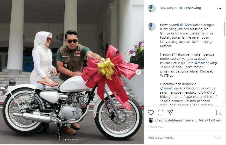 Motor custom untuk Bu Cinta