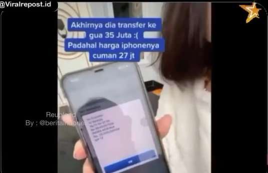 Pacar diberi hp mahal