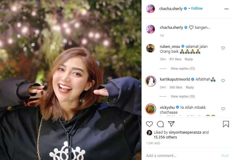 Unggahan terkhir Chacha Sherly Unggahan terkhir Chacha Sherly