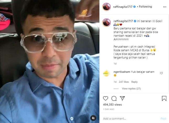 Saham Raffi Ahmad