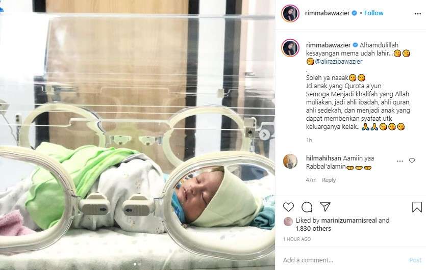 Ali putra pertama Vebby Palwinta