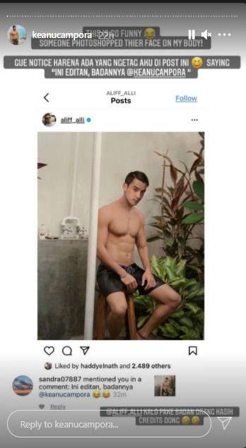 Aliff Khan edit foto Keanu