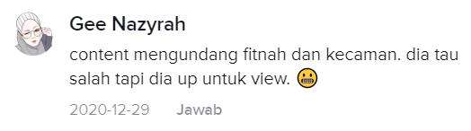 Sudah tahu salah tetap diunggah.