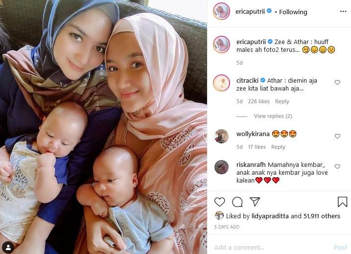 Citra Kirana dan Erica Putri