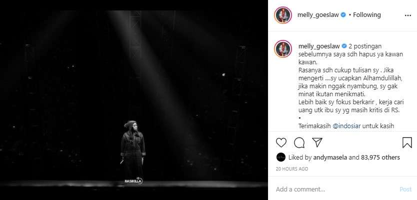 unggahan Melly Goeslaw