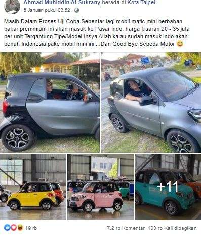 Mobil mungil yang disebut-sebut akan masuk ke Indonesia.
