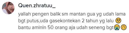 Ingin balik dengan mantan juga.