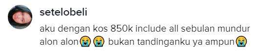 Yang harga kosan ratusan ribu jadi minder.