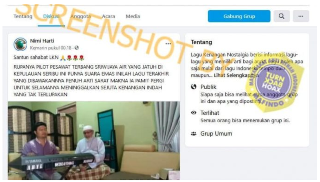 Unggahan Facebook