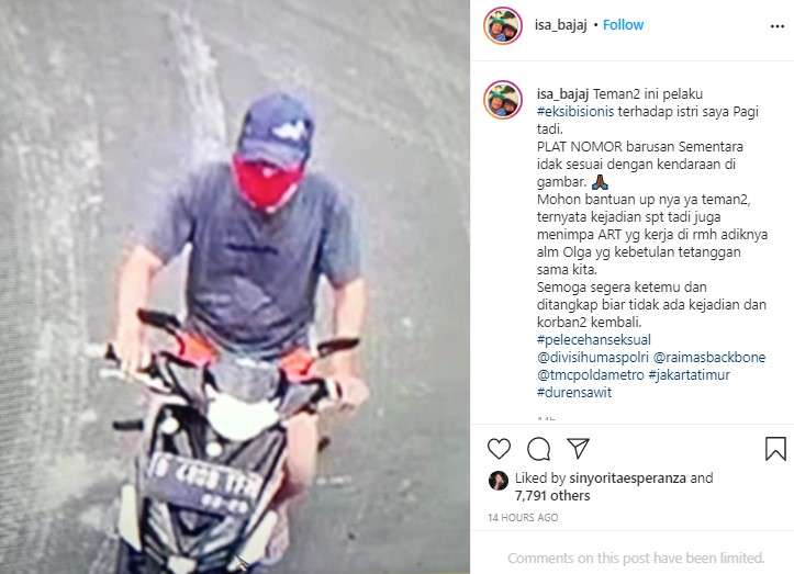 Istri Isa Bajaj alami pelecehan seksual