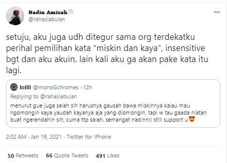 Klarifikasi Nadin Klarifikasi Nadin