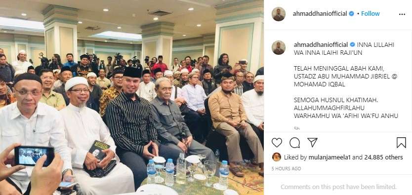 Ahmad Dhani meninggal dunia
