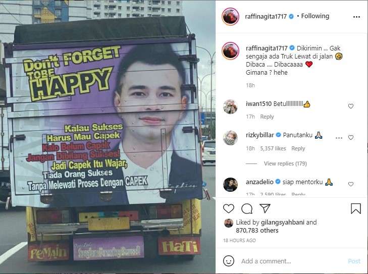 Unggahan Raffi Ahmad Unggahan Raffi Ahmad