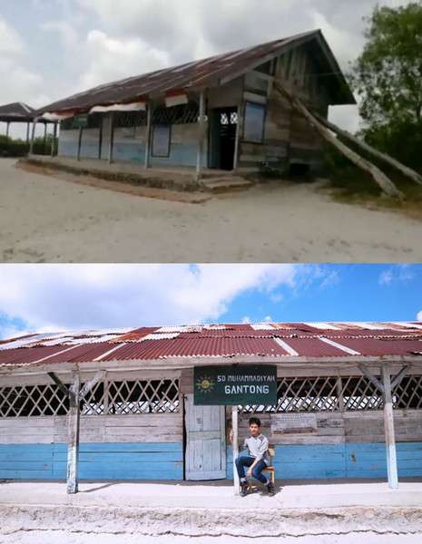 Rumah ikonik Laskar Pelangi.