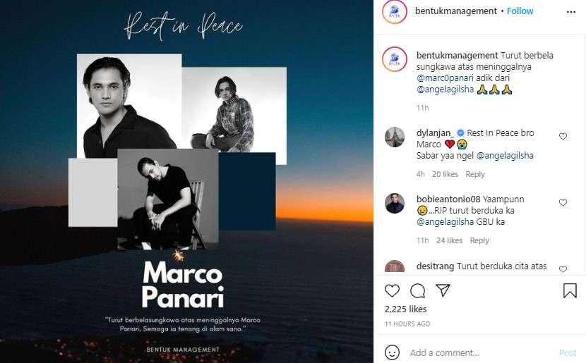 Marco adik Angela Gilsha