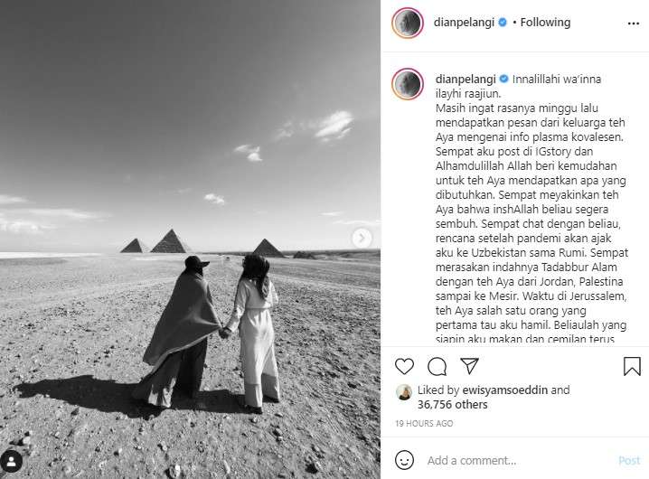 Dian palangi kenang Soraya Abdullah