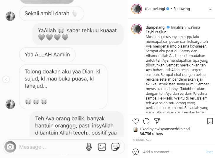 Dian palangi kenang Soraya Abdullah