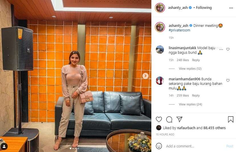Penampilan Ashanty panen krtikan