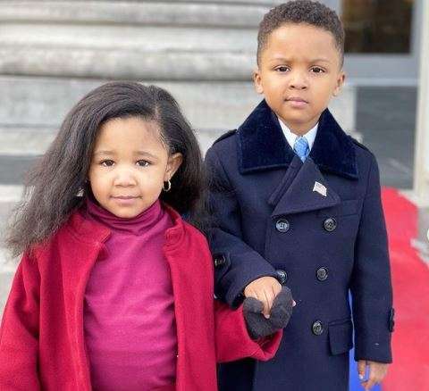 Cosplay bocah jadi Barack dan Michelle