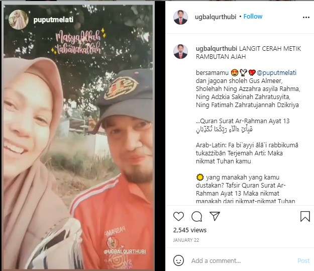 Ustaz Guntur Bumi dan keluarga Ustaz Guntur Bumi dan keluarga