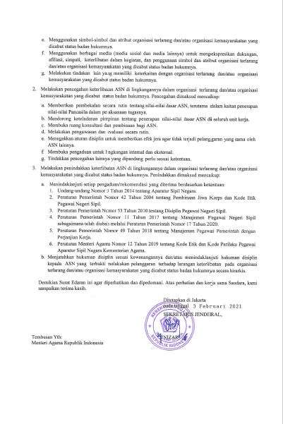 Surat Edaran Kemenag
