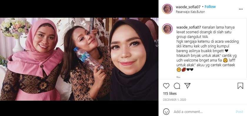 Waode bareng sahabatnya