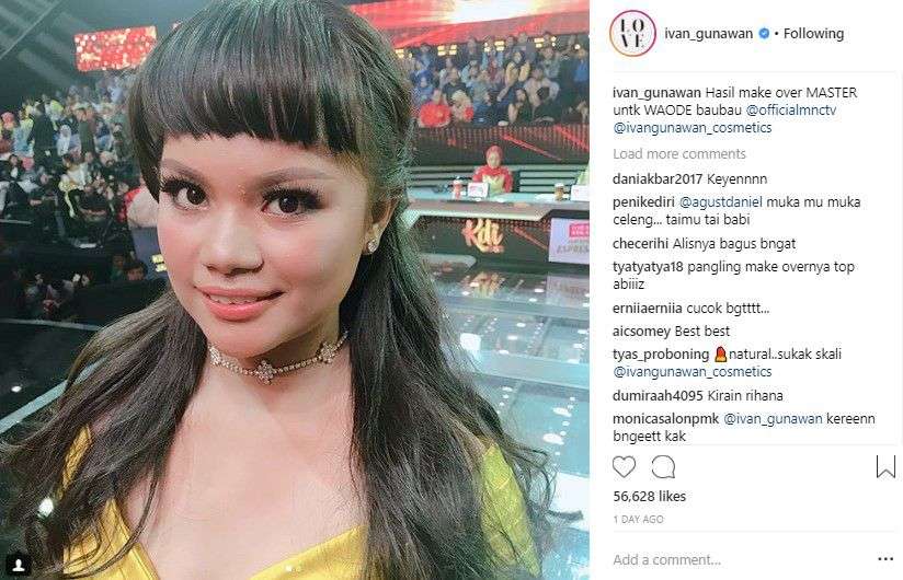 Waode di makeupin Ivan Gunawan